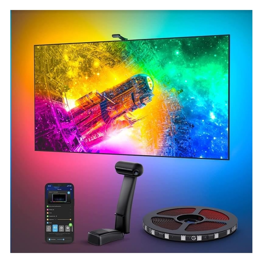 Govee - DreamView T2 DUAL TV 55-65" SMART LED retroiluminação RGBIC Wi-Fi + controlo remoto