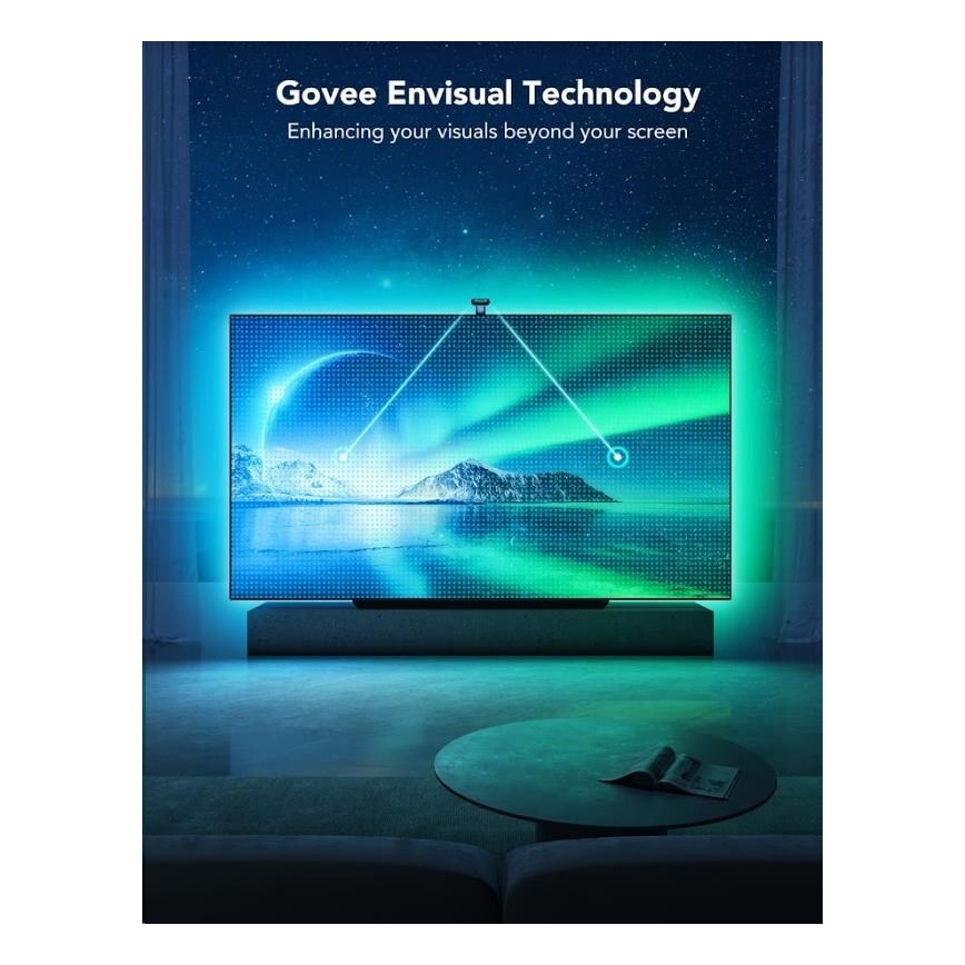 Govee - DreamView T2 DUAL TV 55-65" SMART LED retroiluminação RGBIC Wi-Fi + controlo remoto