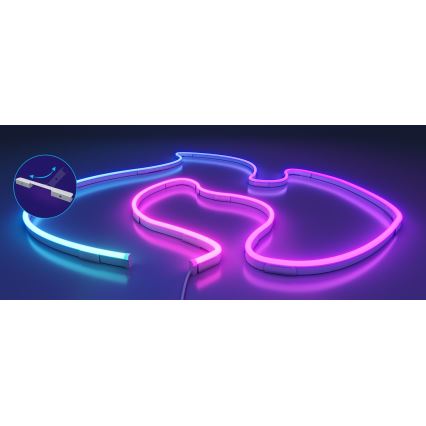 Govee - Fita LED dobrável Neon 2 MATTER 5m RGBIC Wi-Fi IP67