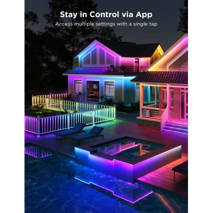 Govee - Fita LED pare exterior Pro SMART RGBICWW 10m 2700-6500K Wi-Fi IP65