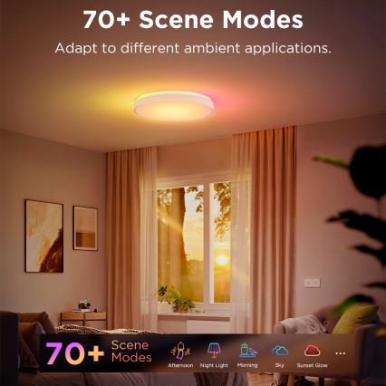Govee - Iluminação de teto LED RGBIC com regulação LED/49W/230V 2700-6500K Wi-Fi