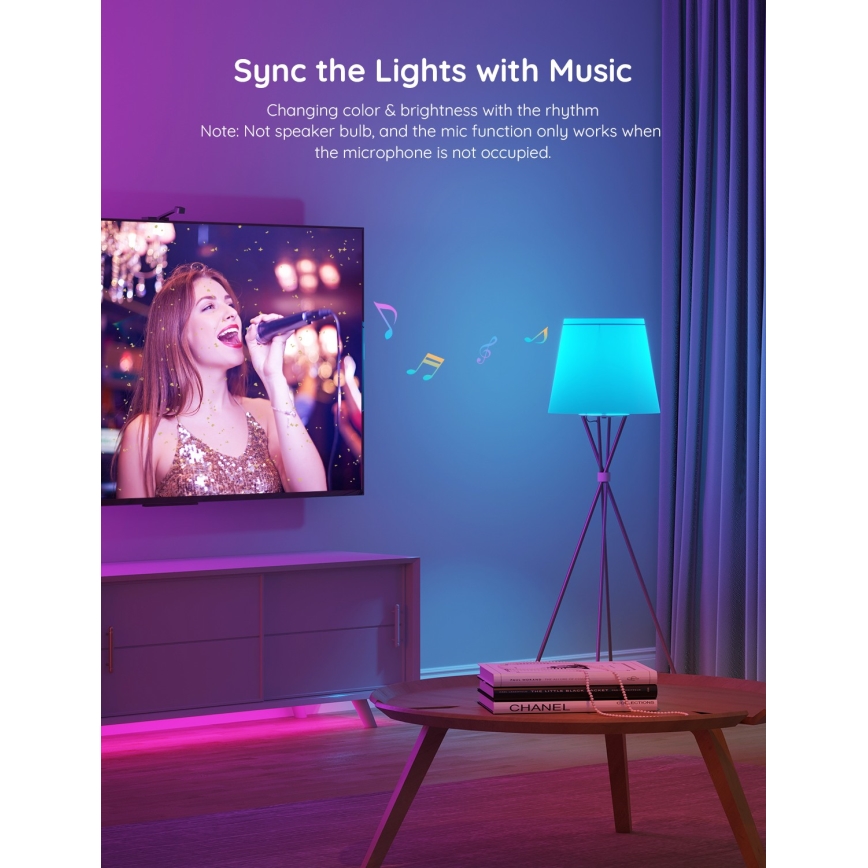 Govee - Lâmpada LED RGBWW com regulação Smart E27/12W/230V 2700-6500K Wi-Fi