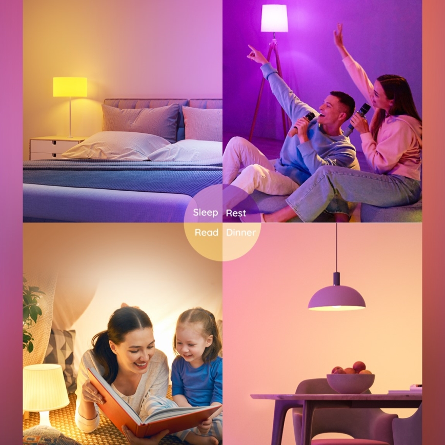 Govee - Lâmpada LED RGBWW com regulação Smart E27/9W/230V 2700-6500K Wi-Fi