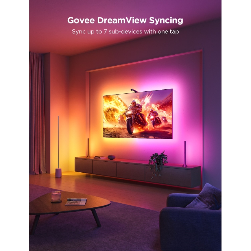 Govee - TV Backlight 3 Lite TV 75-85 SMART LED retroiluminação RGBICW Wi-Fi IP67