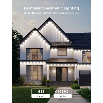Govee - Luzes em corda LED RGBIC 30m Wi-Fi Matter IP67