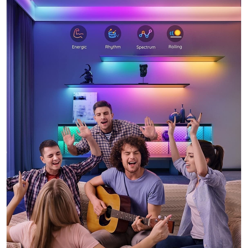 Govee - M1 PRO PREMIUM Fita LED inteligente RGBICW+ 2m Wi-Fi Matter