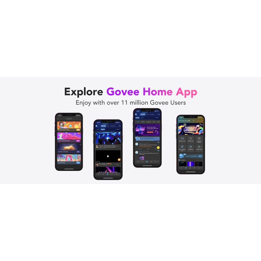 Govee - M1 PRO PREMIUM Fita LED inteligente RGBICW+ 2m Wi-Fi Matter