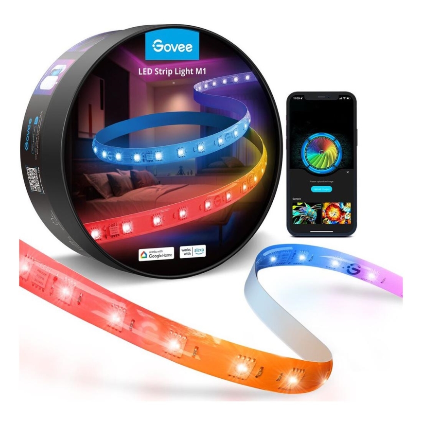 Govee - M1 PRO PREMIUM Smart RGBICW+ Tira LED 5m Wi-Fi