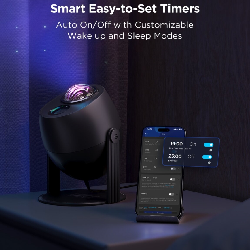 Govee - Projetor de luz LED RGBW Galaxy Light Pro Wi-Fi Matter