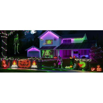 Govee - Rede de iluminação LED RGBIC para exterior 143x85cm Wi-Fi Matter IP65