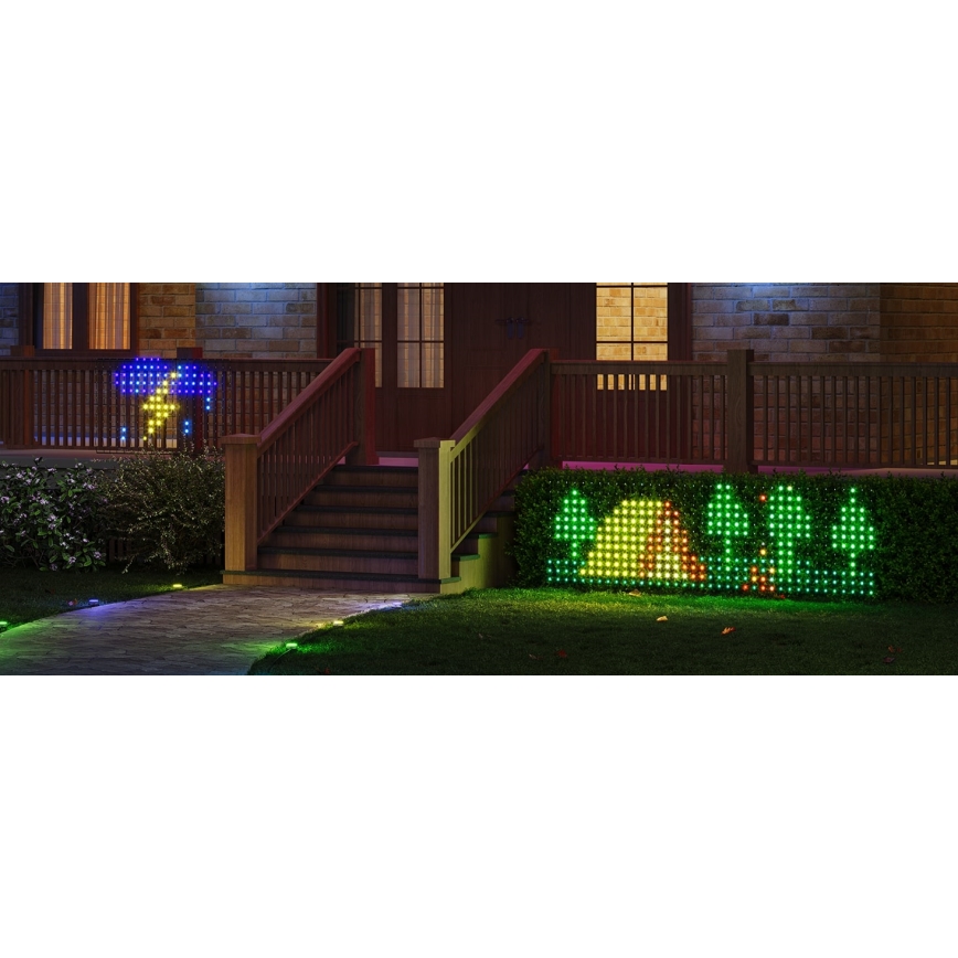 Govee - Rede de iluminação LED RGBIC para exterior 143x85cm Wi-Fi Matter IP65