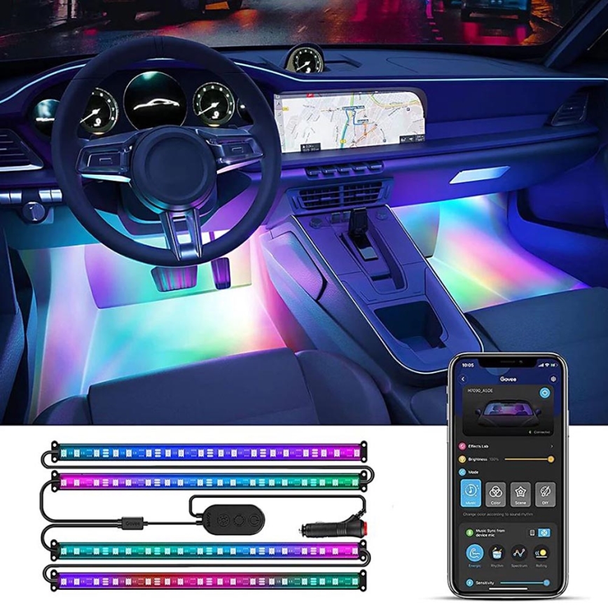 Govee - Smart LED tiras para carros - RGBIC