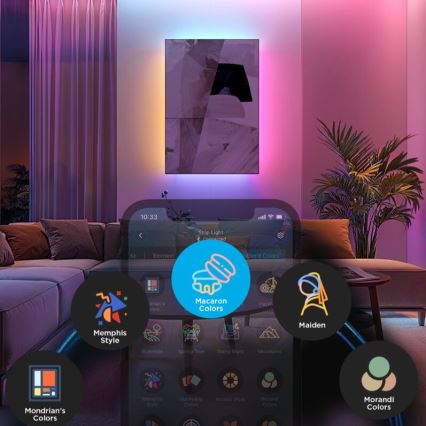 Govee - Tira de Iluminação LED RGBWWIC com regulação 2 Pro 1m Wi-Fi Matter