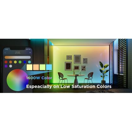 Govee - Tira de Iluminação LED RGBWWIC com regulação 2 Pro 5m Wi-Fi Matter