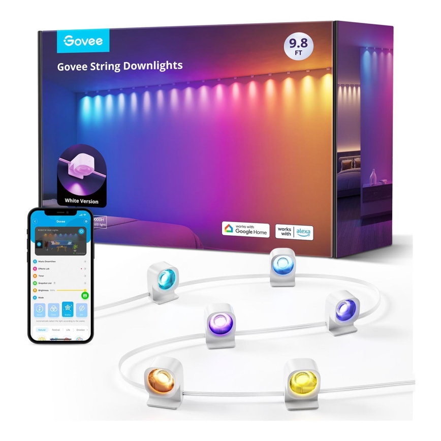 Govee - Tira de luz LED RGBIC 3m Wi-Fi