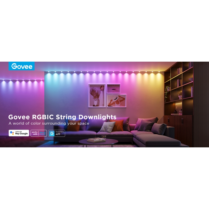 Govee - Tira de luz LED RGBIC 3m Wi-Fi