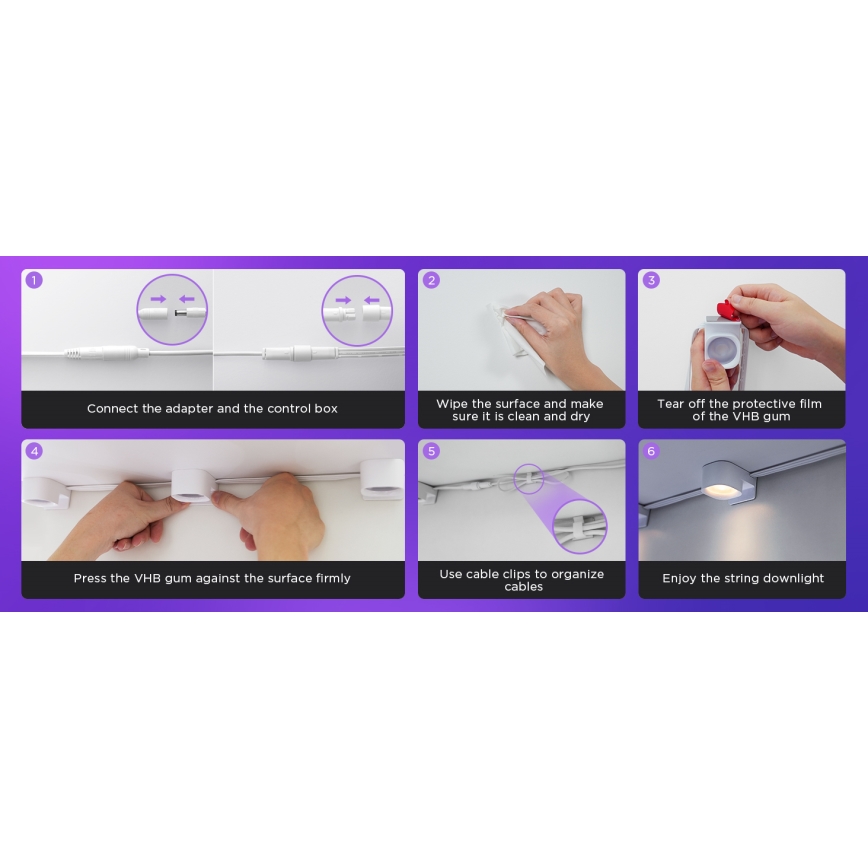 Govee - Tira de luz LED RGBIC 3m Wi-Fi