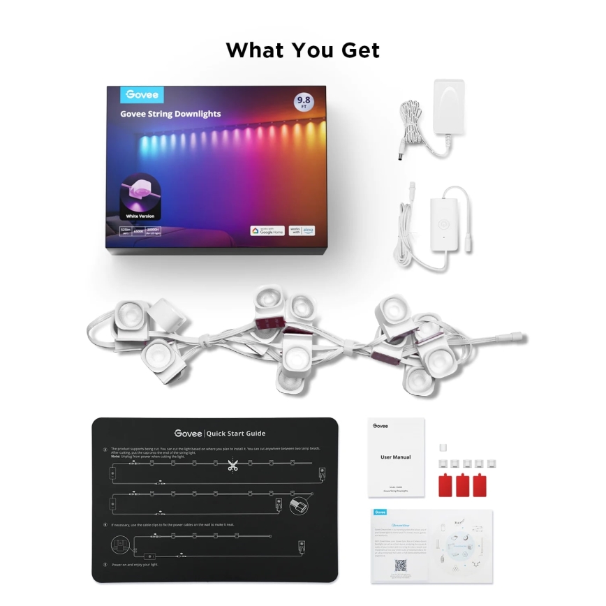 Govee - Tira de luz LED RGBIC 3m Wi-Fi