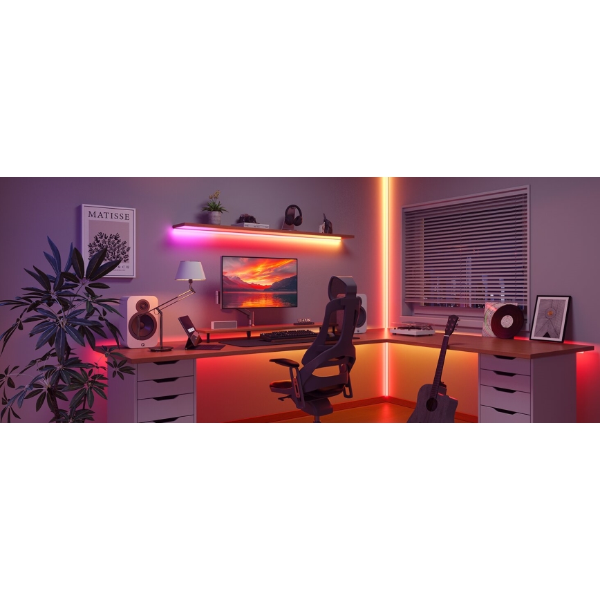 Govee - Tira LED RGBICW com regulação COB 3780 díodos 3m Wi-Fi Matter