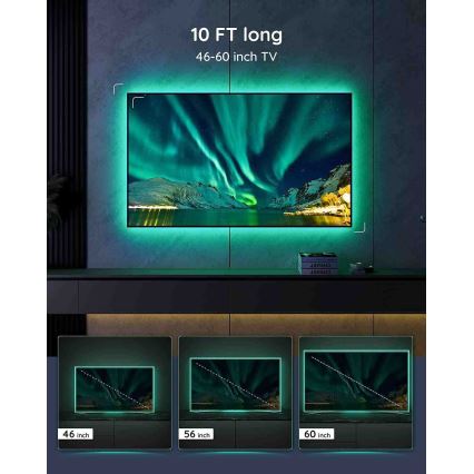 Govee - TV 46-60 SMART LED retroiluminação RGB + controlo remoto
