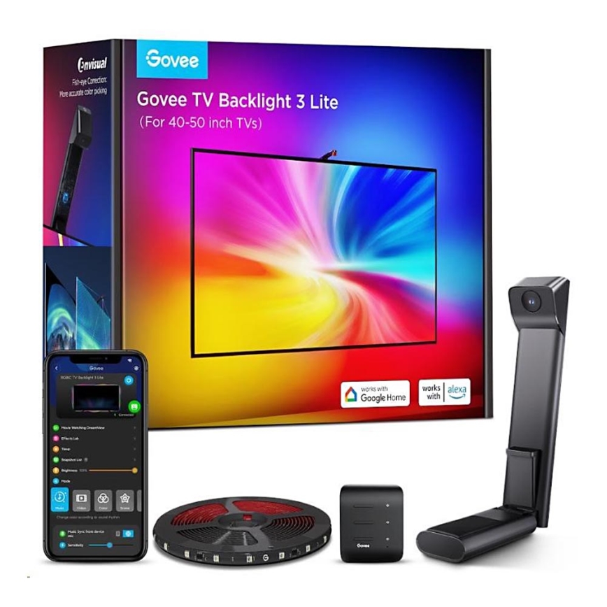 Govee - TV Backlight 3 Lite TV 40-50" SMART LED retroiluminação RGBICW Wi-Fi IP67 +RC