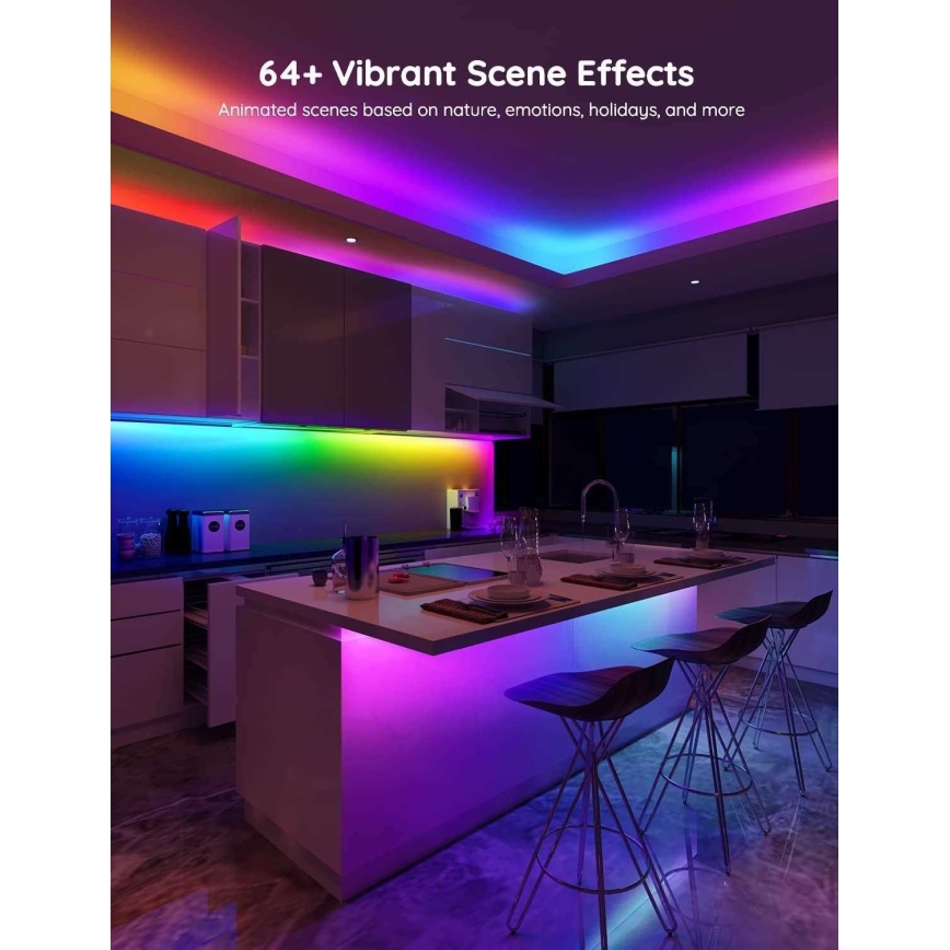 Govee - Wi-Fi RGBIC Smart PRO Tira LED 5m - extra durável