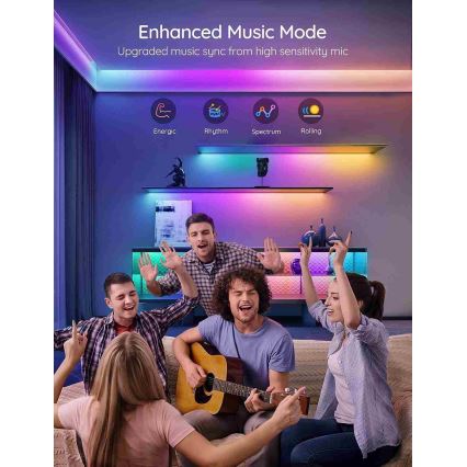 Govee - Wi-Fi RGBIC Smart PRO Tira LED 5m - extra durável