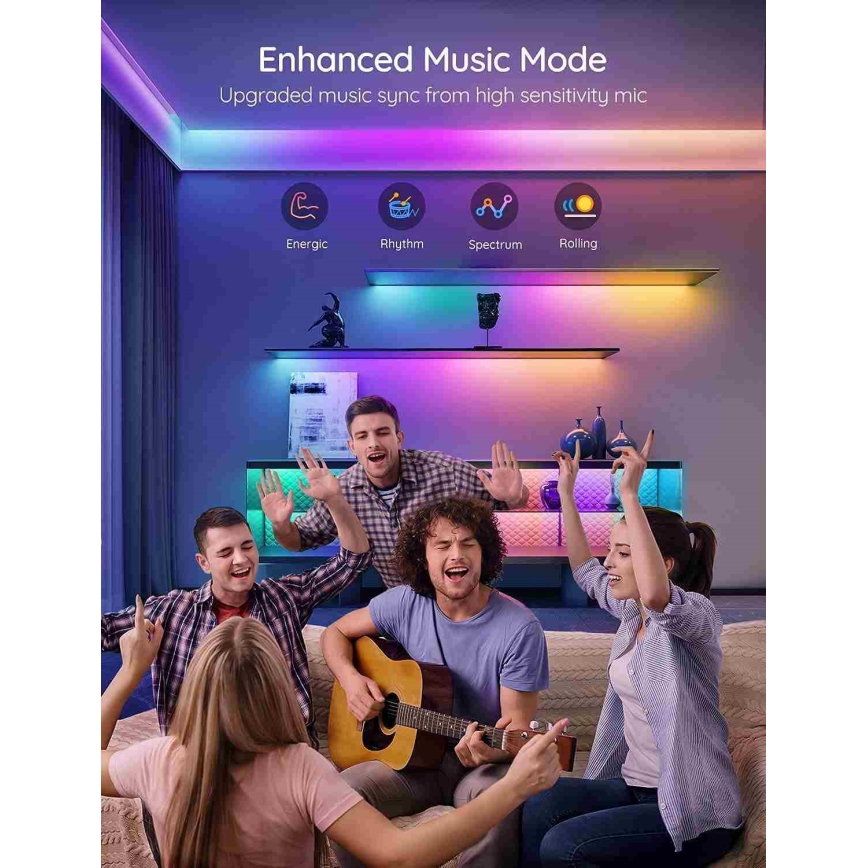 Govee - Wi-Fi RGBIC Smart PRO Tira LED 5m - extra durável