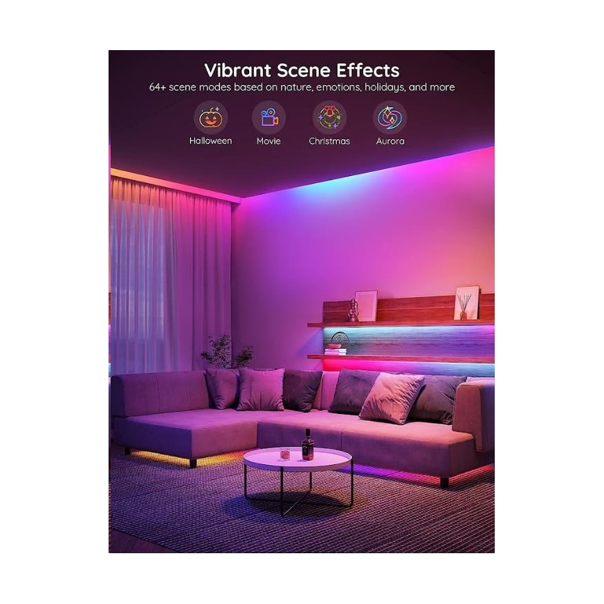 Govee - Wi-Fi RGBIC Smart PRO Tira LED 5m