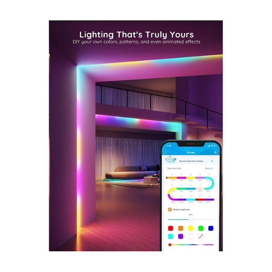 Govee - Wi-Fi RGBIC Smart PRO Tira LED 5m