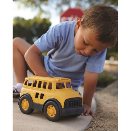 Green Toys - Autocarro escolar amarelo/preto