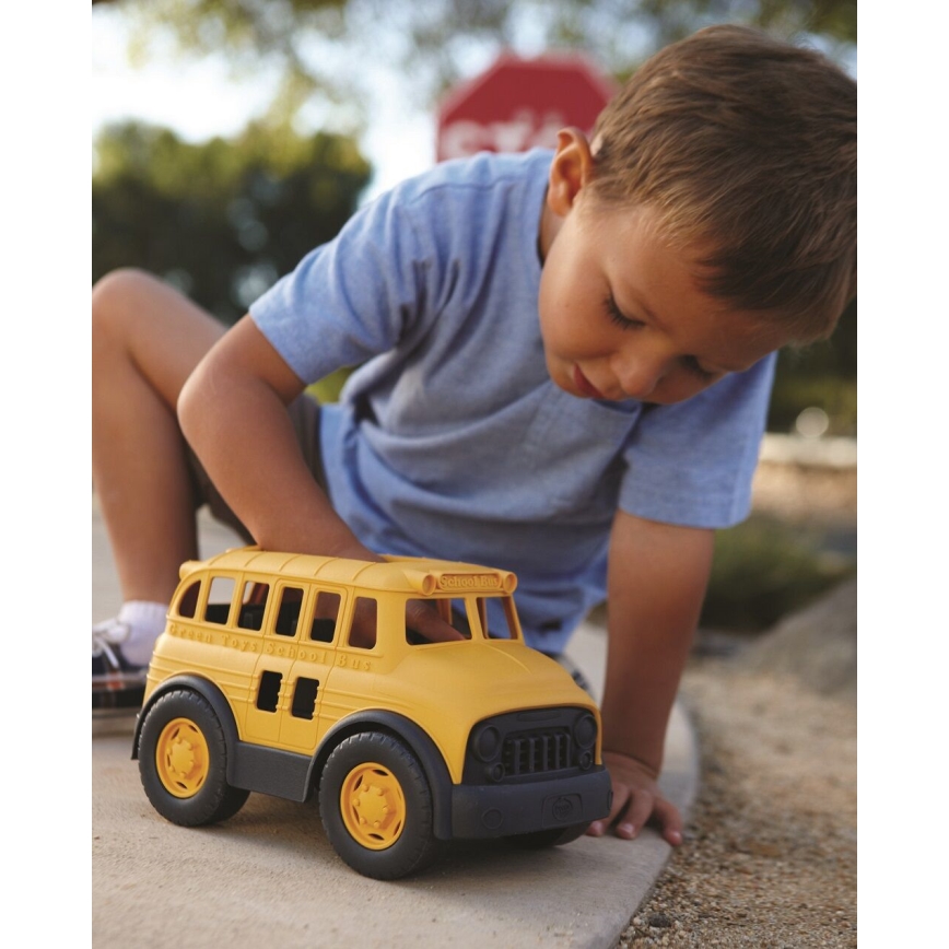 Green Toys - Autocarro escolar amarelo/preto