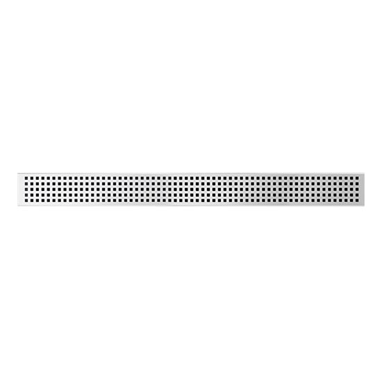 Grelha para canaleta 59,5x2,3 cm inox/prateada