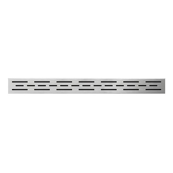 Grelha para canaleta 69,5x2,3 cm aço inoxidável/prateada