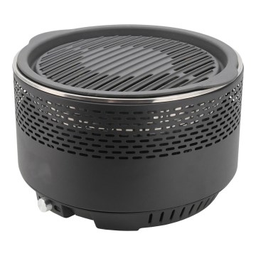 Grelhador de carvão vegetal de mesa 4xAA/USB preto