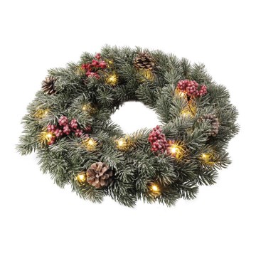 Grinalda de Natal LED/2xAA d. 40 cm