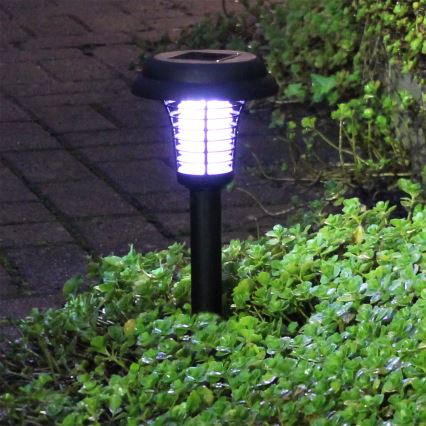 Grundig 12217 - Lâmpada solar LED e armadilha de insectos LED/1xAA