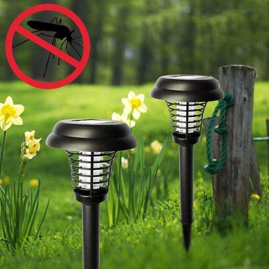 Grundig 12217 - Lâmpada solar LED e armadilha de insectos LED/1xAA