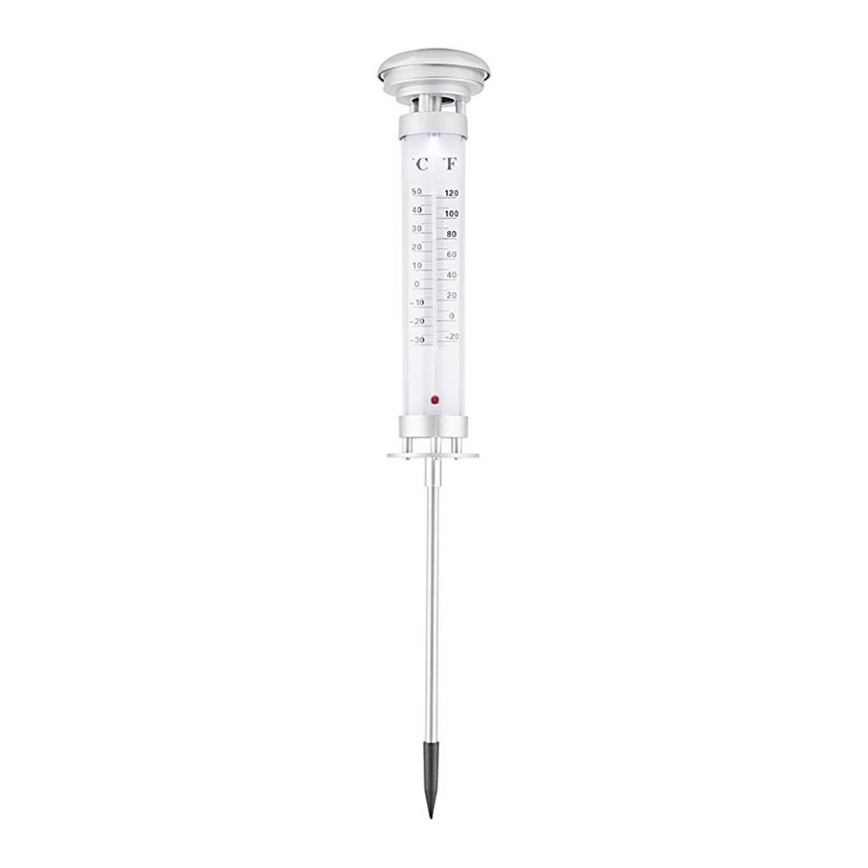 Grundig 89640 - Candeeiro solar LED com termómetro 1xLED/1,2V 600 mAh IP44