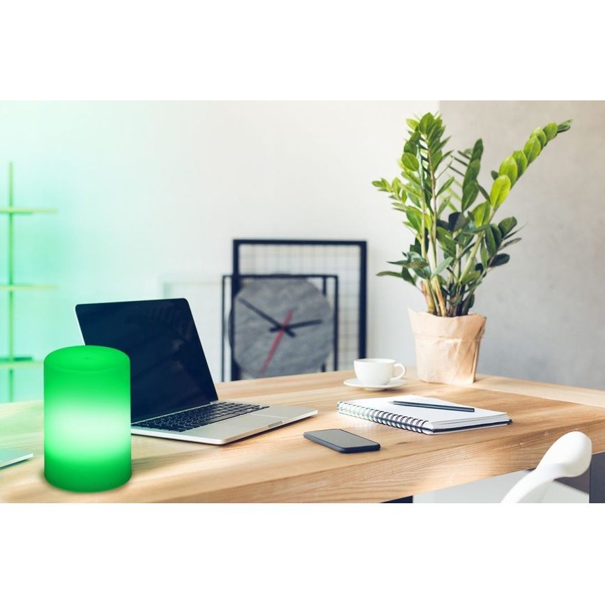 Grundig - Candeeiro de mesa LED RGB com regulação LED/3xAAA + controlo remoto