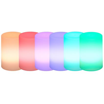 Grundig - Candeeiro de mesa LED RGB com regulação LED/3xAAA + controlo remoto