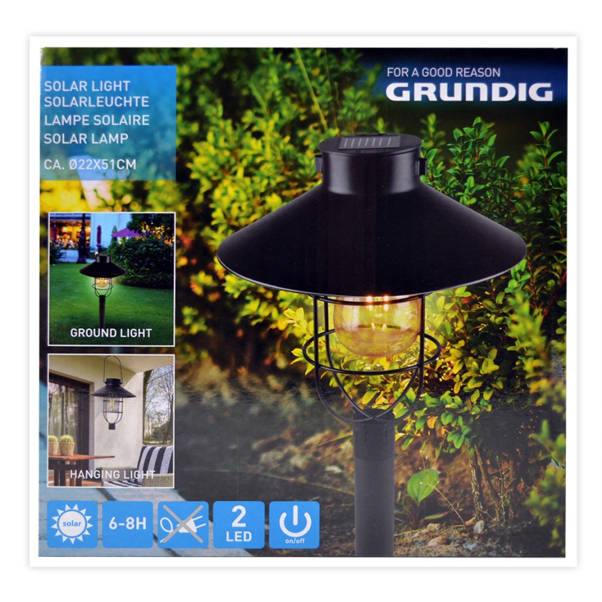 Grundig - Candeeiro Solar LED LED/1.2V