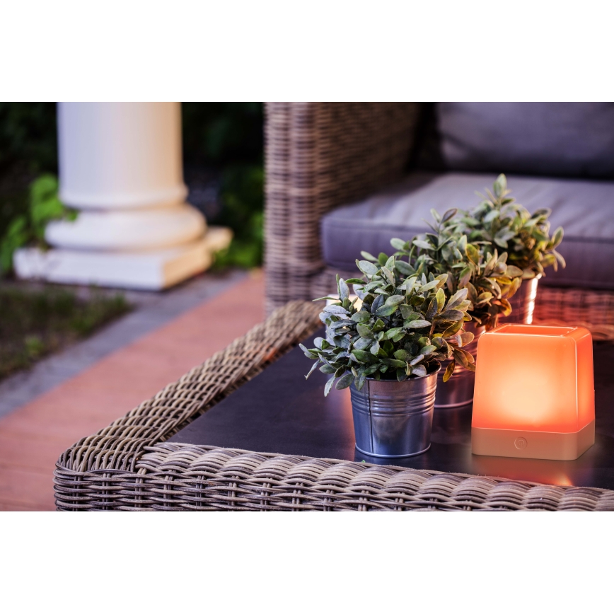 Grundig - Candeeiro solar LED RGB LED/3,7V