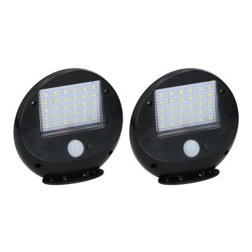 Grundig - CONJUNTO 2x Luz de parede solar com sensor LED LED/3,2V