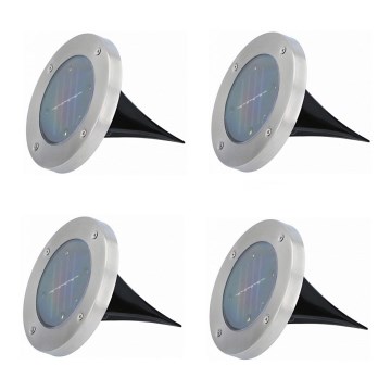 Grundig - CONJUNTO 4x Iluminação solar LED LED/1W/1,2V IP65