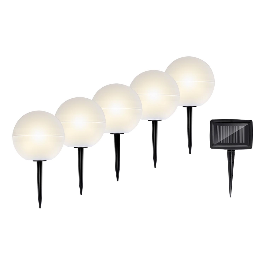 Grundig - CONJUNTO 5x luzes LED RGBW  solares LED/3,2V IP44
