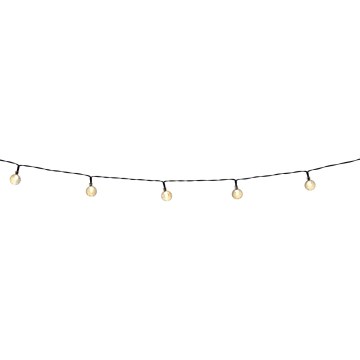 Grundig - Corrente LED solar com regulação 50xLED/8 funções 9,35m IP44 branco quente + comando