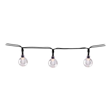 Grundig - Corrente solar LED 50xLED/8 funções 6,9m branco quente