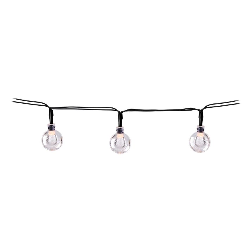 Grundig - Corrente solar LED 50xLED/8 funções 6,9m branco quente