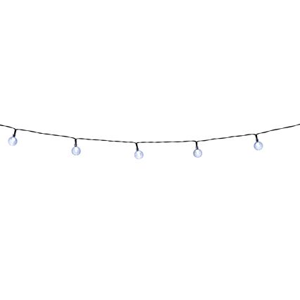 Grundig - Corrente solar LED regulável 50xLED/8 funções 9,35m branco quente + comando